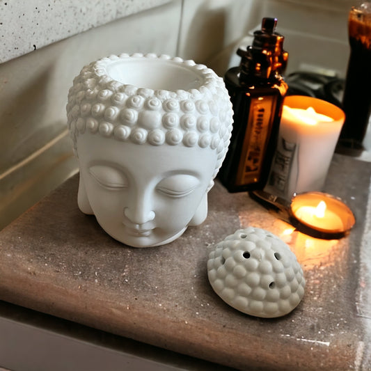 White Buddha Head Burner